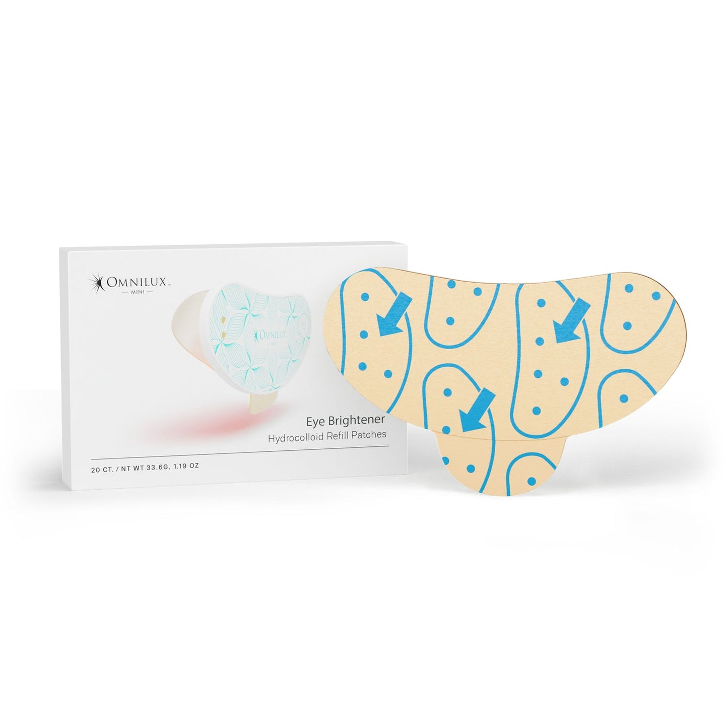 Omnilux Eye Brightener Hydrocolloid Refill Patches (20 ct)